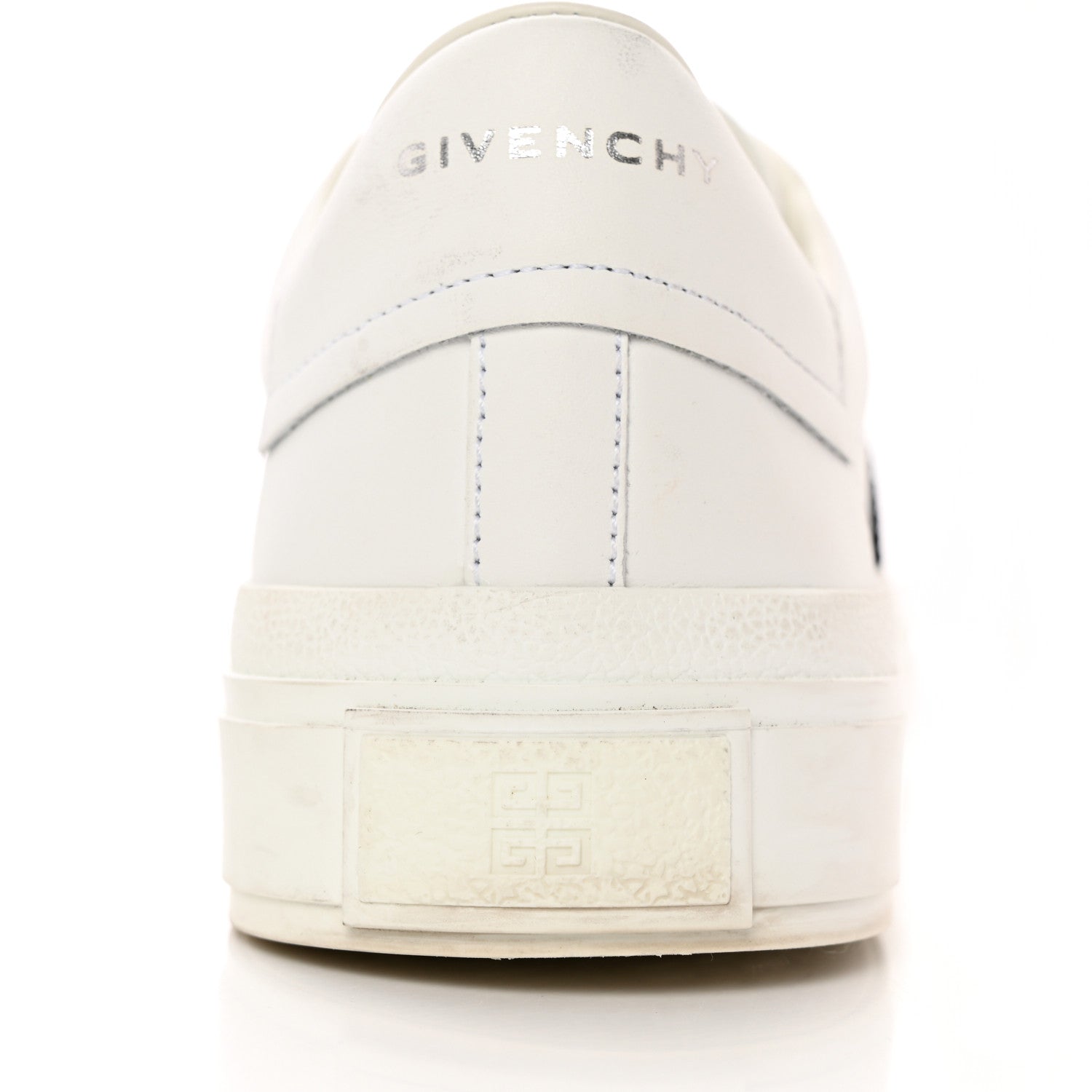 Givenchy Calfskin Band Logo Womens Urban Street Sneakers 39 White Black 10 of 19