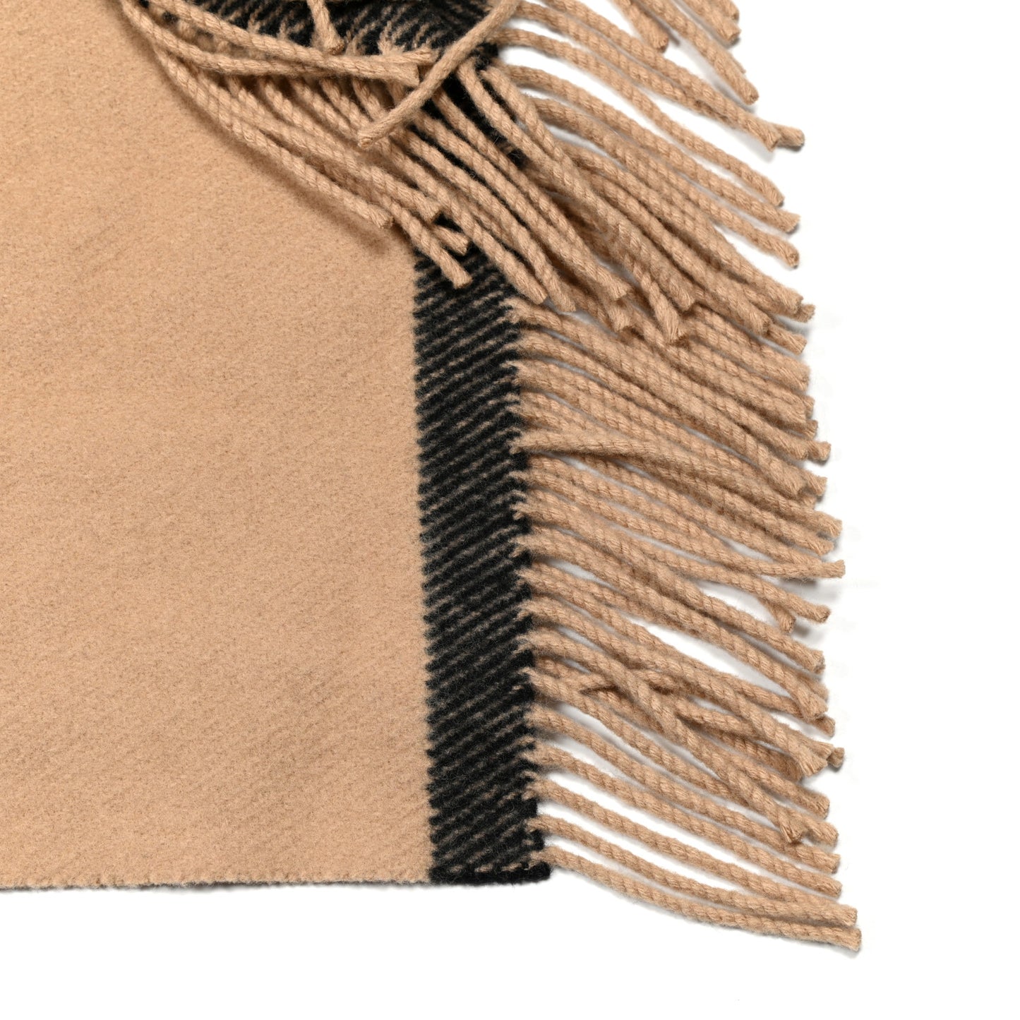 Wool Icon Stripe Cape Scarf Archive Beige