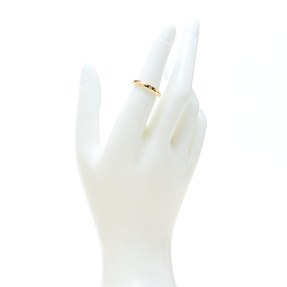 Tiffany 18K Yellow Gold Diamond 3mm Elsa Peretti Band Ring 50 5.5 2 of 7