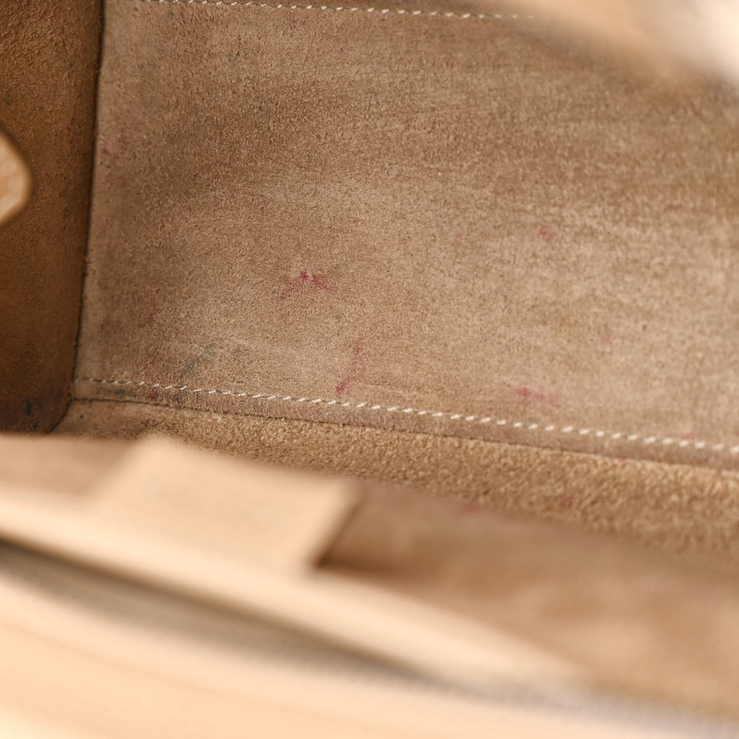 Drummed Calfskin Nano Luggage Dune