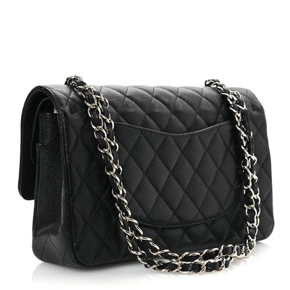 Chanel Caviar Quilted Medium Double Flap Black 3 of 10