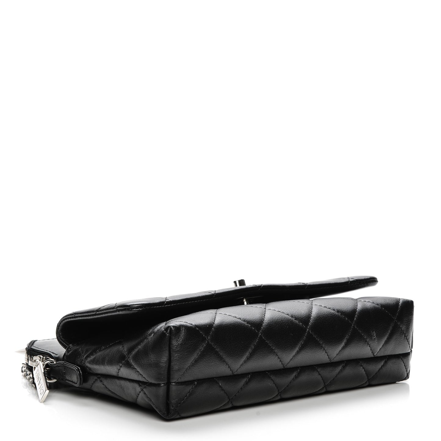 Calfskin Quilted Crossbody Bag Black
