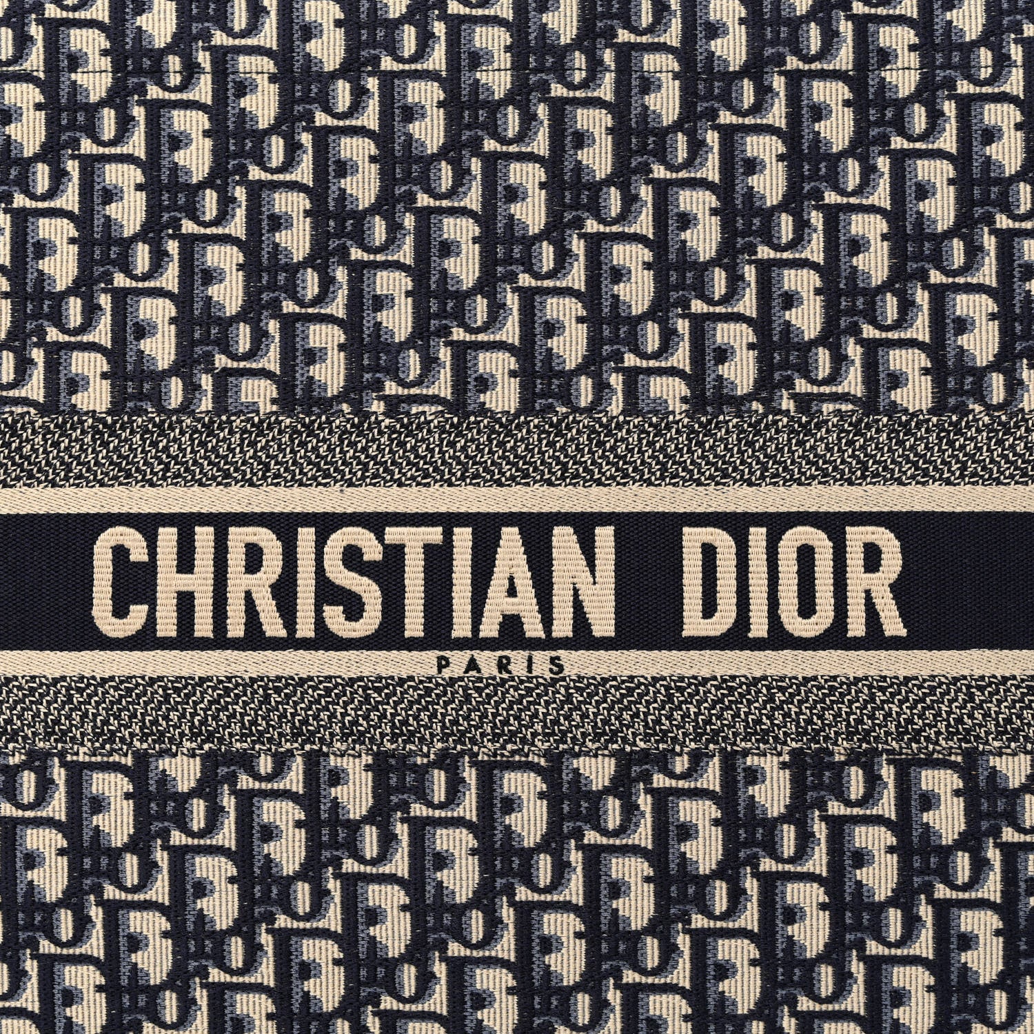Christian Dior Oblique Large Book Tote Blue Multicolor 8 of 13