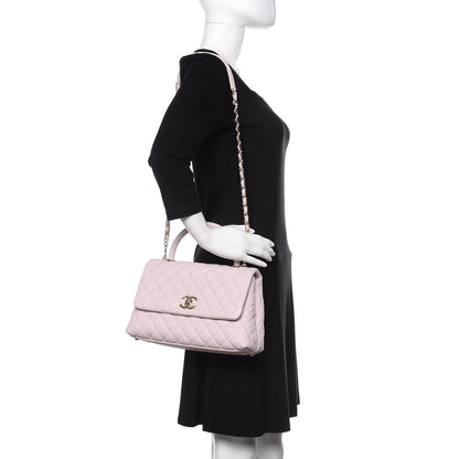 Chanel Caviar Quilted Small Coco Handle Flap Lilas Lilac 2 of 11