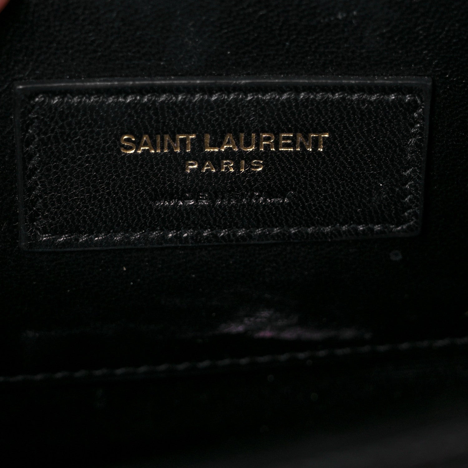 Saint Laurent Grain De Poudre Medium Classic Monogram Kate Satchel Black 6 of 8