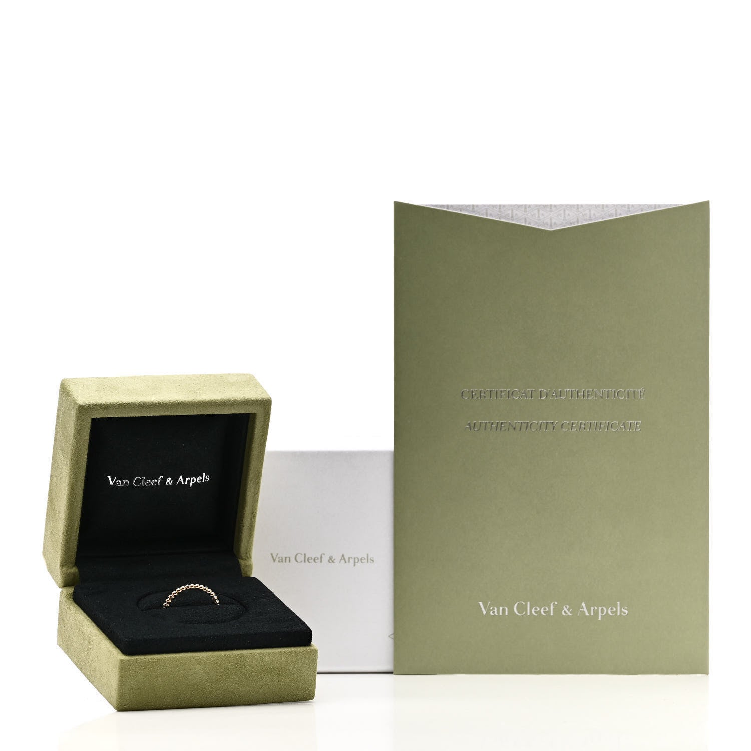 Van Cleef & Arpels 18K Yellow Gold Small Perlee Ring 51 5.75 5 of 5