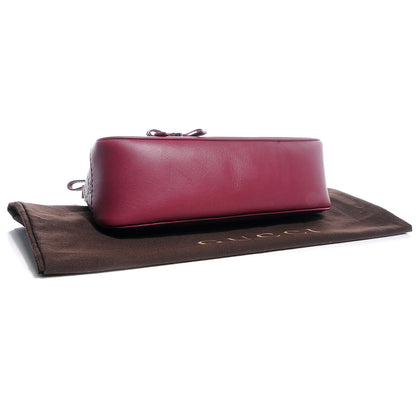 Gucci Guccissima Small Mayfair Bow Detail Shoulder Bag Cherry 4 of 8