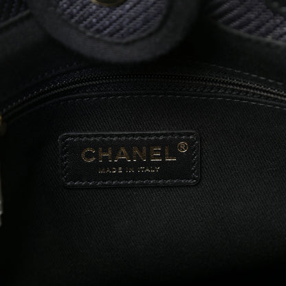 Chanel Mixed Fibers Calfskin Mini Deauville Tote Black 6 of 10