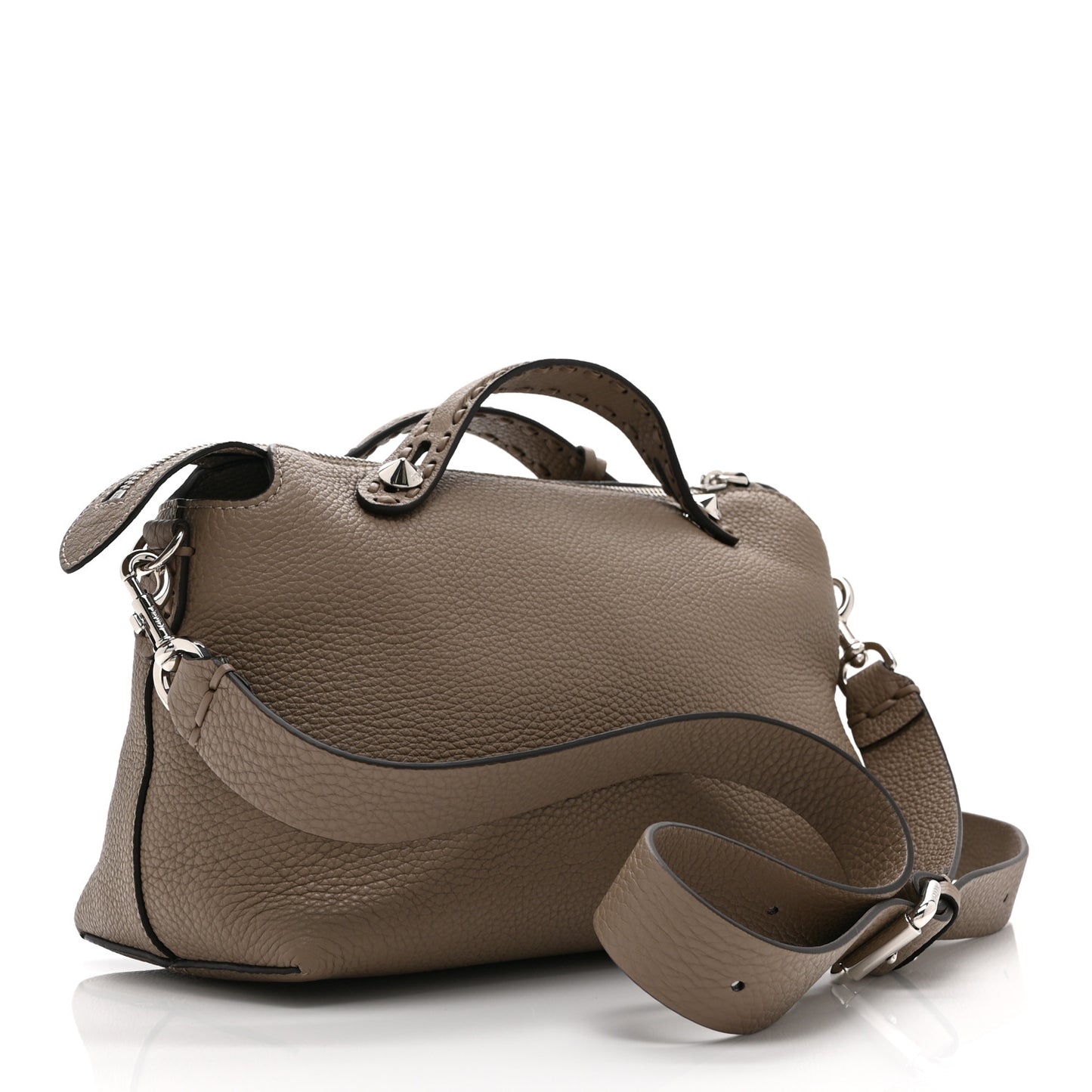 Cuoio Romano Selleria Medium By The Way Boston Bag Grey