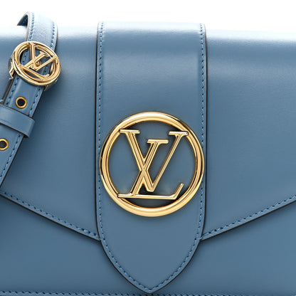 Louis Vuitton Smooth Calfskin LV Pont 9 Bleu Orage 8 of 10