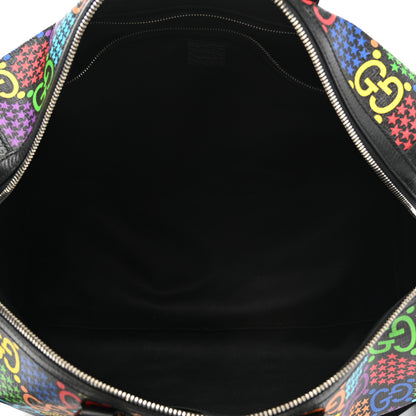 Gucci GG Supreme Monogram Psychedelic Duffle Bag Black Multicolor 4 of 10