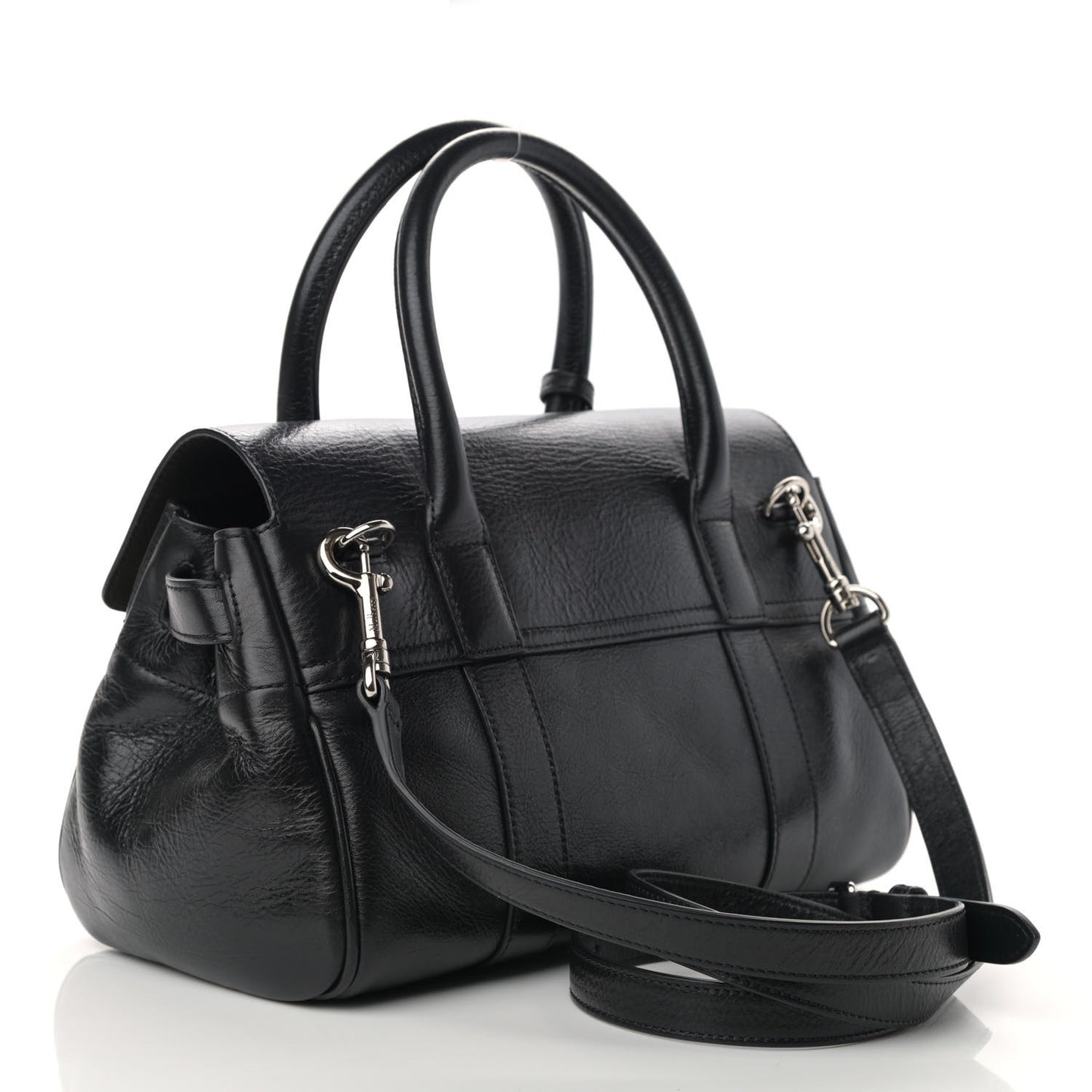 Natural Vegetable Tanned Small Bayswater Black