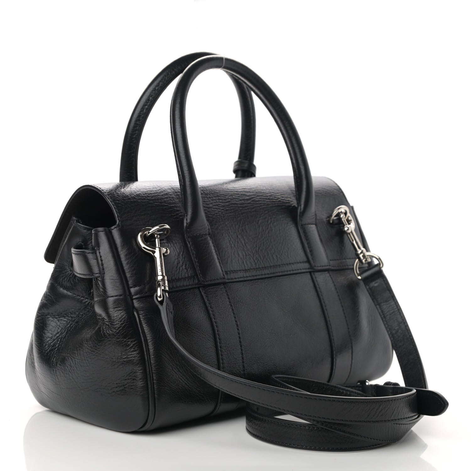 Mulberry Natural Vegetable Tanned Small Bayswater Black 3 of 10