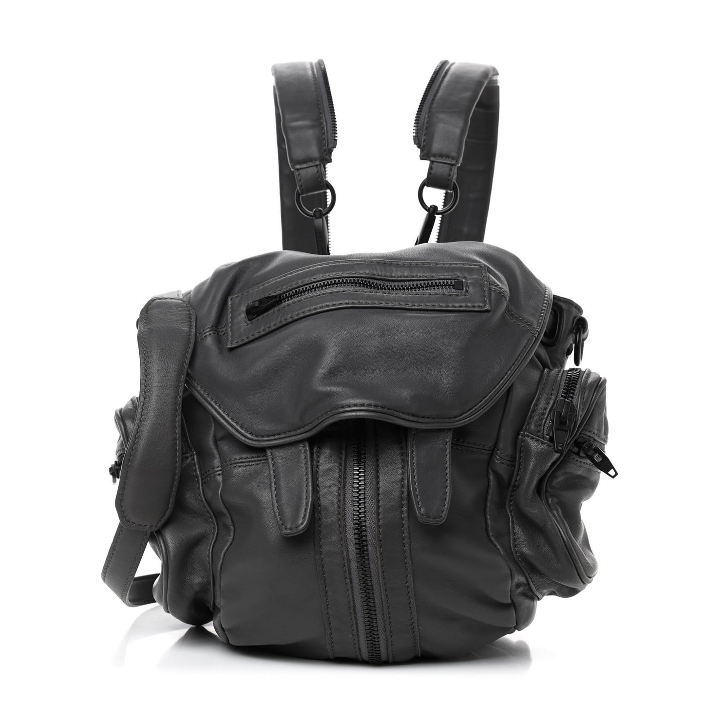 Lambskin Mini Marti Backpack Grey