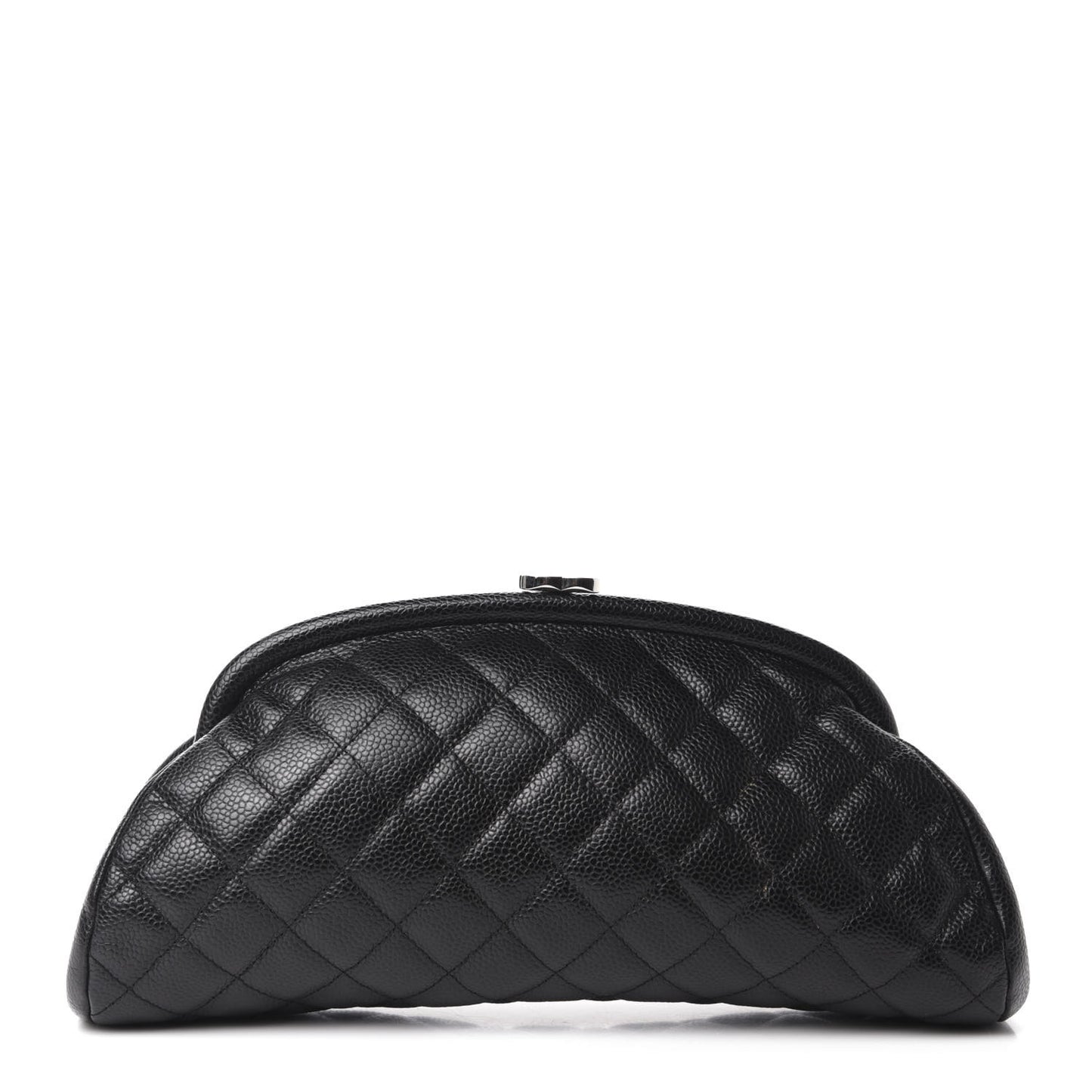 Caviar Quilted Timeless Clutch Black