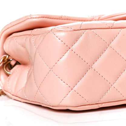 Chanel Lambskin Quilted Mini Rectangular Pearl Crush Flap Light Pink 8 of 13