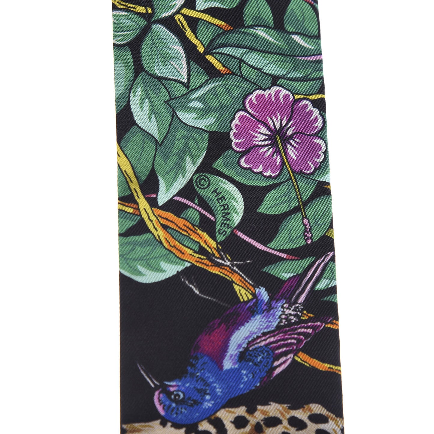 Silk Jungle Love Love Twilly Black Vert Rose Vif