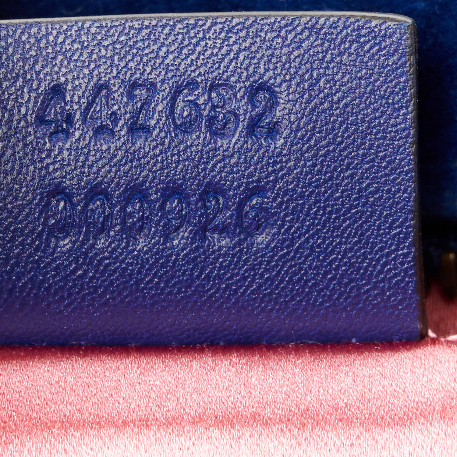 Gucci Velvet Matelasse Small GG Marmont Chain Shoulder Bag Cobalt 7 of 11