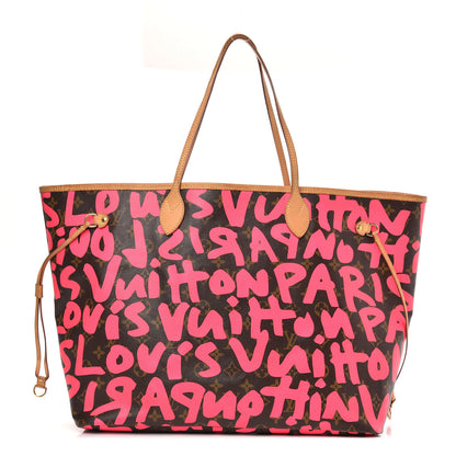 Louis Vuitton Monogram Graffiti Neverfull GM Fuchsia 1 of 15
