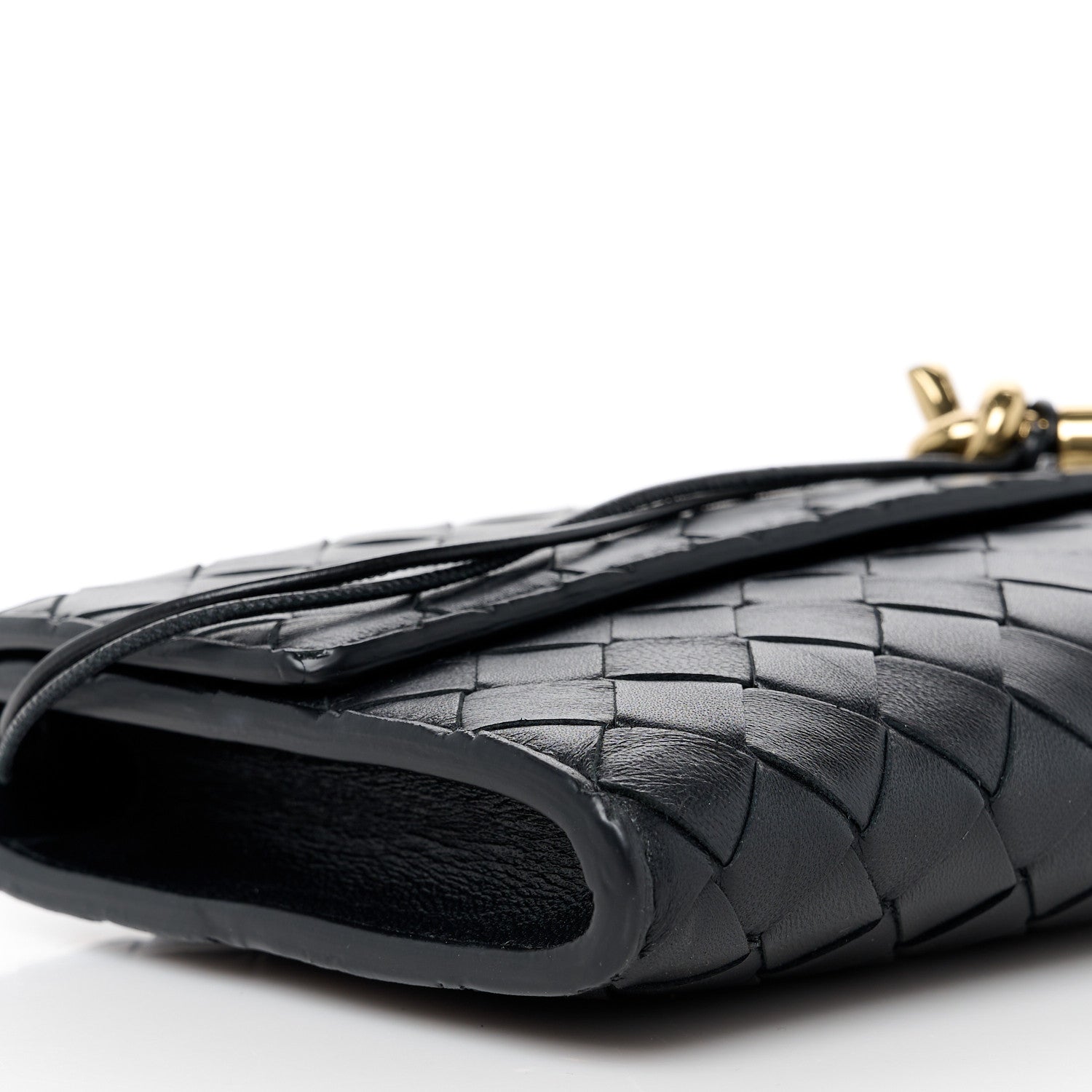 Bottega Veneta Nappa Intrecciato Long Andiamo Top Handle Clutch Black 9 of 10