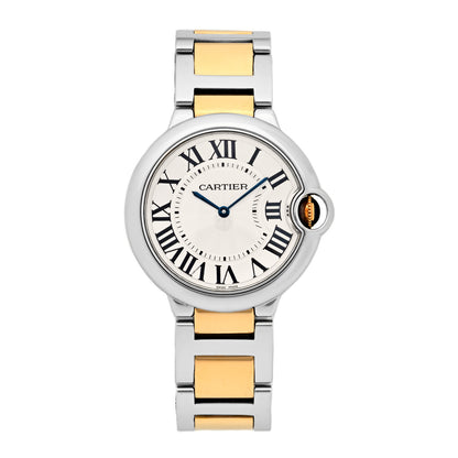 Cartier Stainless Steel 18K Yellow Gold 36mm Ballon Bleu De Cartier Quartz Watch 1 of 5