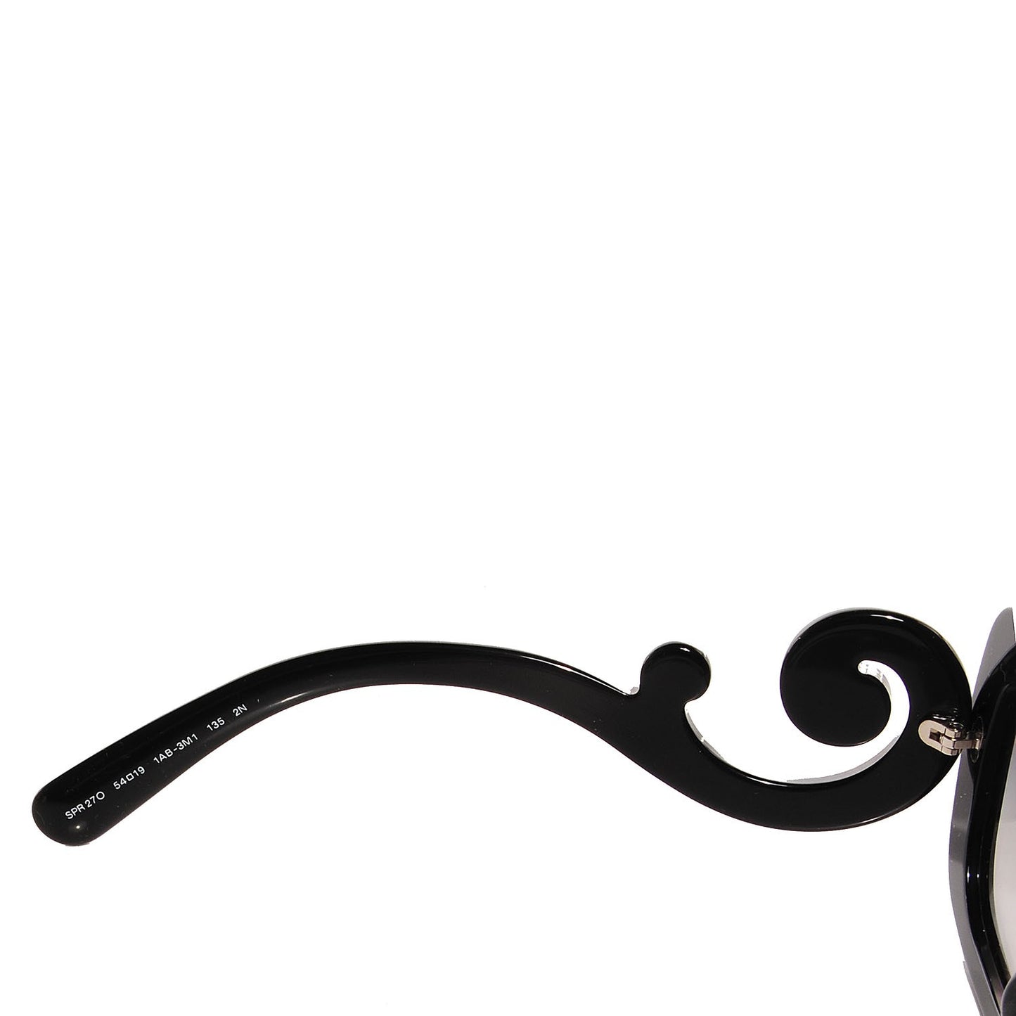 Acetate Baroque Sunglasses SPR 27O Black