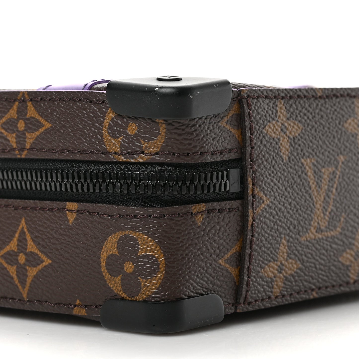 Monogram Macassar Handle Soft Trunk Purple