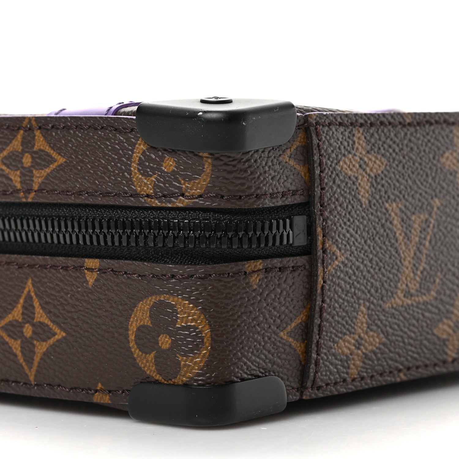 Louis Vuitton Monogram Macassar Handle Soft Trunk Purple 7 of 8