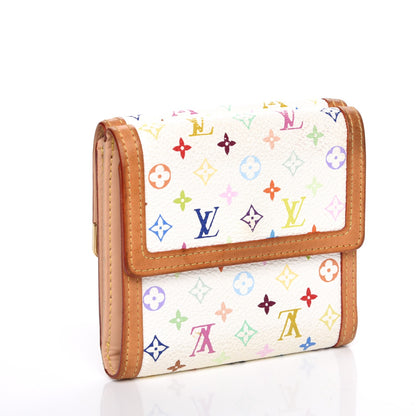Louis Vuitton Monogram Multicolor Porte-Monnaie Billets Wallet White 3 of 9