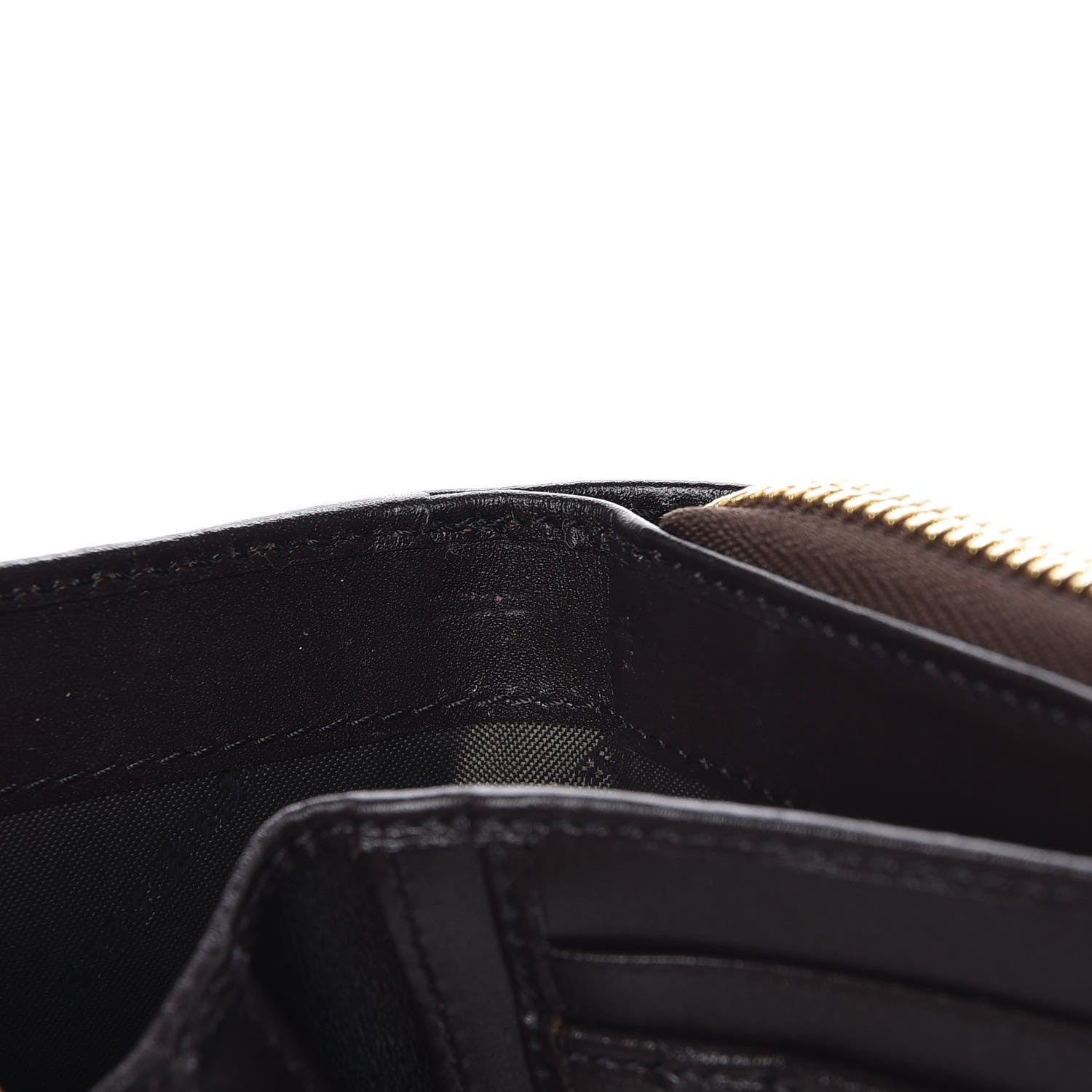 Burberry Haymarket Check Medium Burleigh Zip Wallet Chocolate 9 of 11