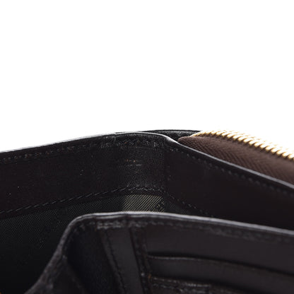 Burberry Haymarket Check Medium Burleigh Zip Wallet Chocolate 9 of 11