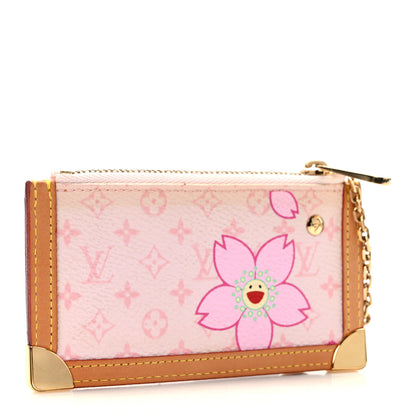 Louis Vuitton Monogram Cherry Blossom Key Pouch Pink 3 of 6