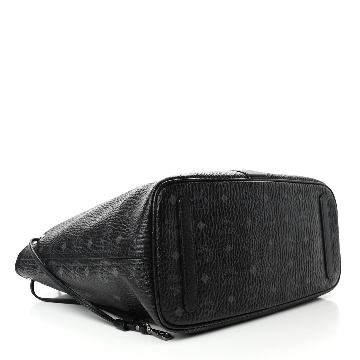 MCM Visetos Medium Liz Reversible Shopper Tote Black 5 of 8