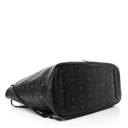 MCM Visetos Medium Liz Reversible Shopper Tote Black 5 of 8