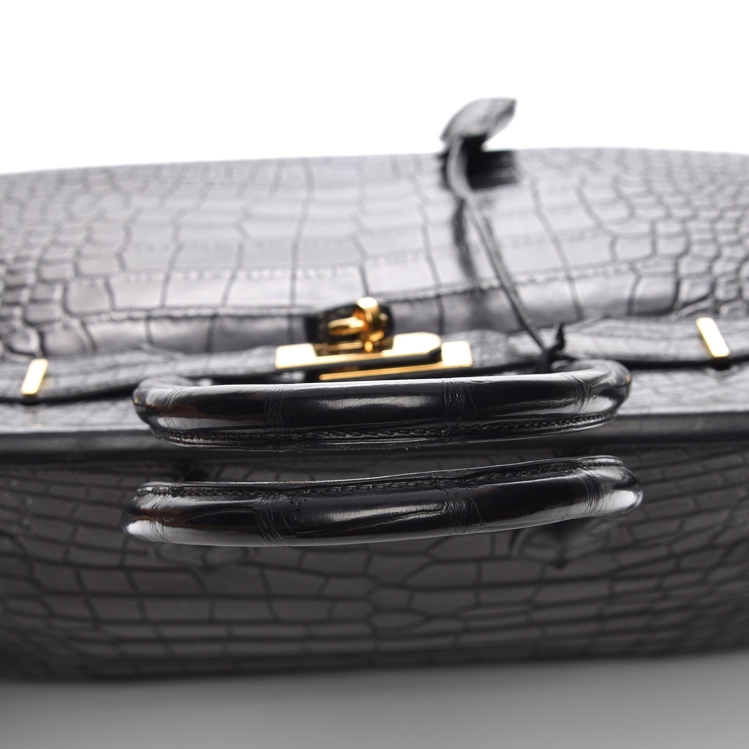 Hermes Matte Alligator Birkin 35 Black 28 of 30