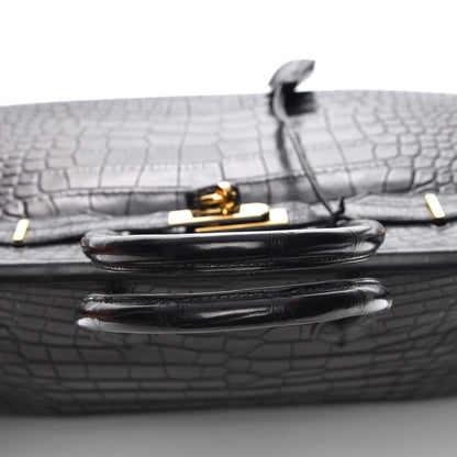 Hermes Matte Alligator Birkin 35 Black 28 of 30