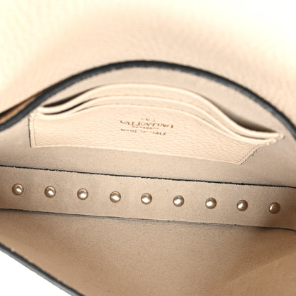 Valentino Garavani Calfskin Rockstud Crossbody Pouch Light Ivory 5 of 9