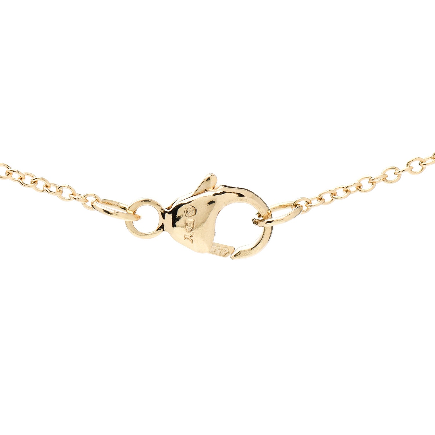 David Yurman 18K Yellow Gold Diamond Cable Collectibles Pave Charm Pendant Necklace 5 of 5
