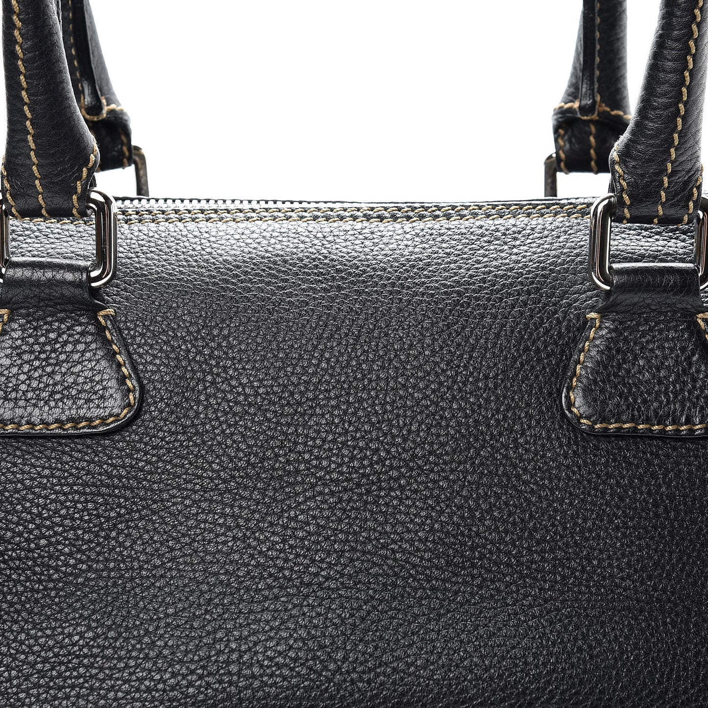 Calfskin Tassel Satchel Black