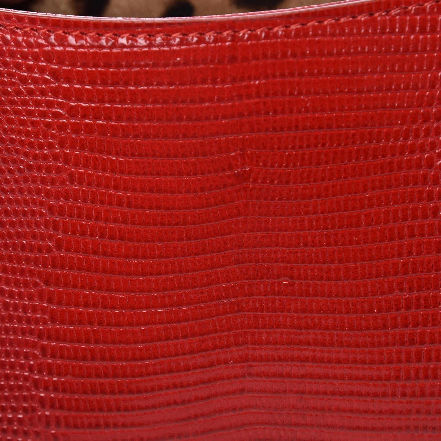 Stampa Iguana Crystal Small Miss Sicily Satchel Rosso