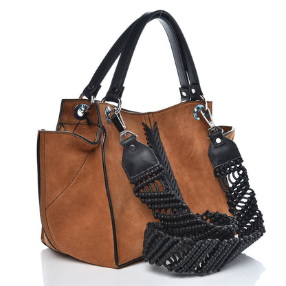 Proenza Schouler Suede Crochet Curl Satchel Wood 2 of 19
