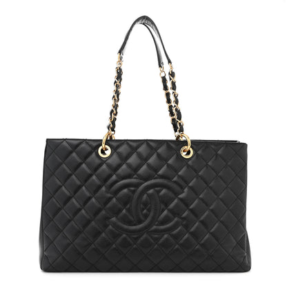 Chanel Caviar Quilted XL Grand Shopping Tote GST Black 1 of 11
