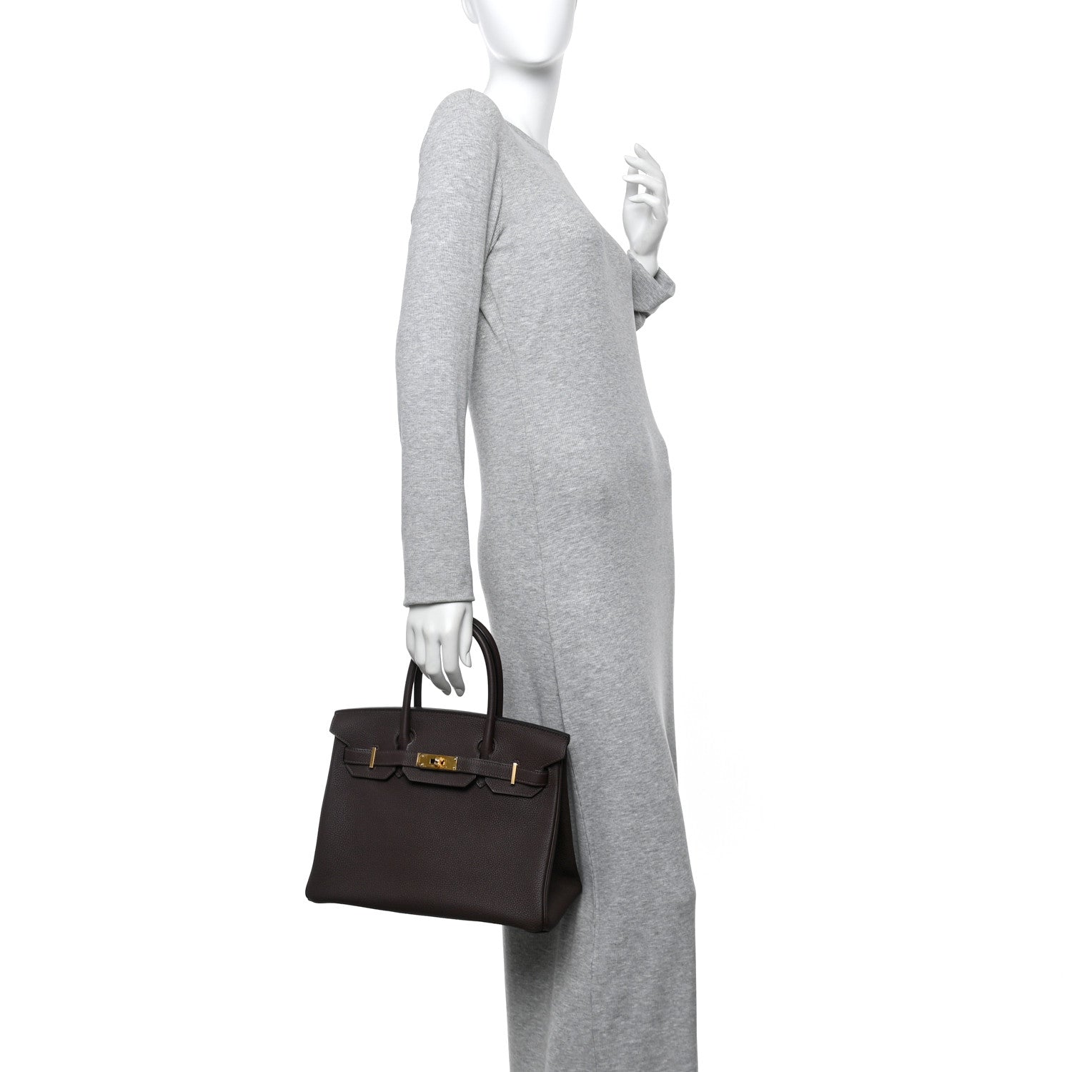 Hermes Togo Birkin 30 Chocolate 2 of 11