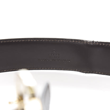 Gucci Metallic Guccissima Interlocking G Belt 80 32 Gold 5 of 6
