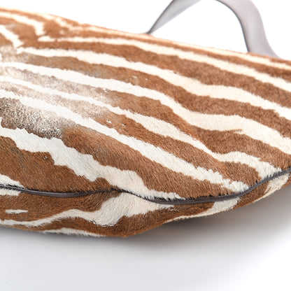 Gucci Pony Hair Zebra Print Hobo Bag Brown 8 of 8
