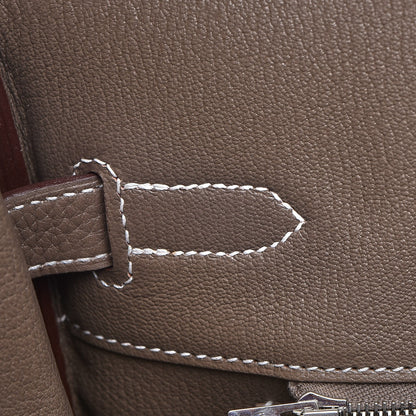 Hermes Taurillon Clemence Birkin 35 Etoupe 10 of 30