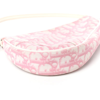 Christian Dior Monogram Mini Saddle Pochette Pink 8 of 10