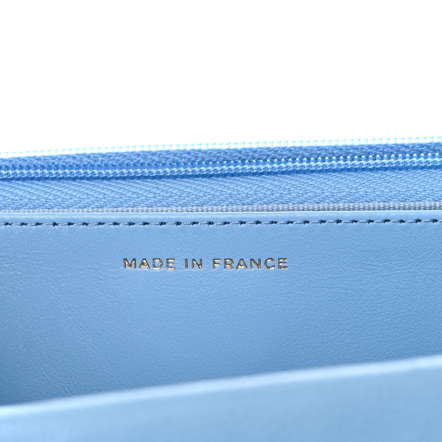 Chanel Caviar Quilted Wallet On Chain WOC Blue 6 of 10