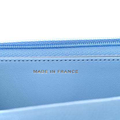 Chanel Caviar Quilted Wallet On Chain WOC Blue 6 of 10