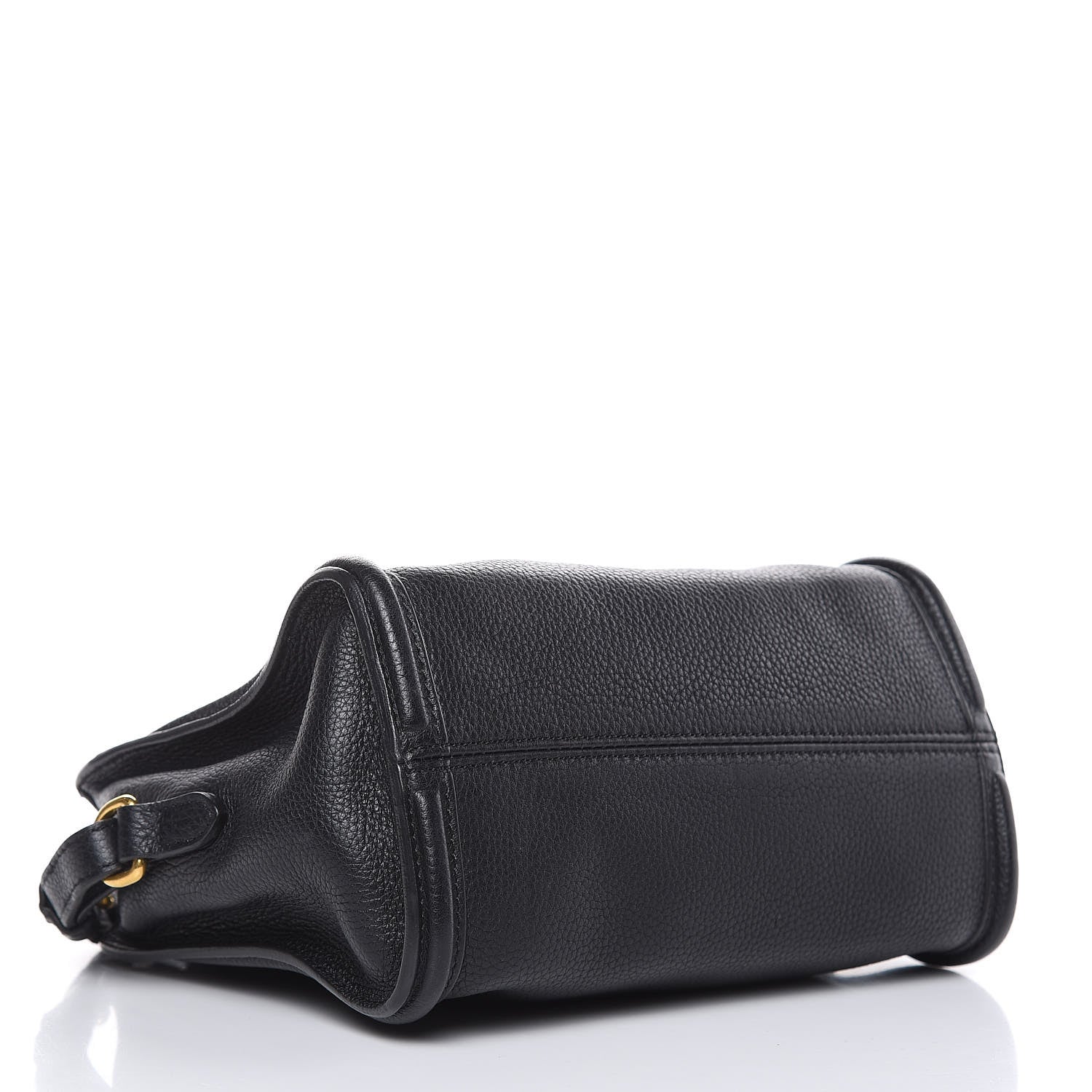 Alexander McQueen Pebbled Calfskin Mini Padlock Tote Black 4 of 10